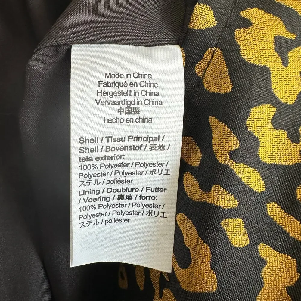 J. Crew Crewcuts Girls' Jacquard Dress Metallic Leopard 12 BM579